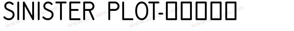 Sinister Plot字体转换